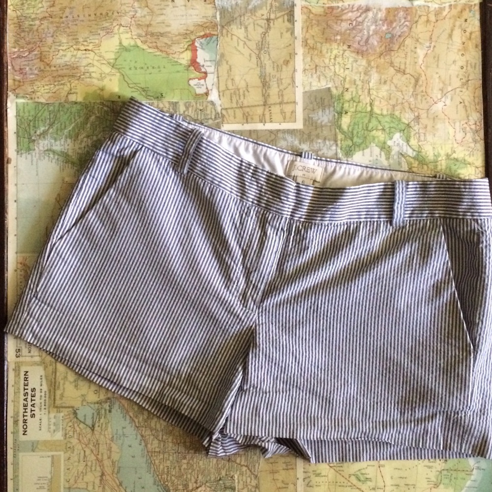 Gently worn J Crew striped shorts